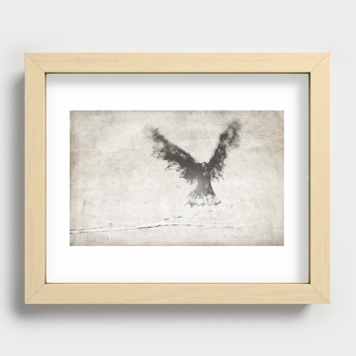 trembling the birch Recessed Framed Print
