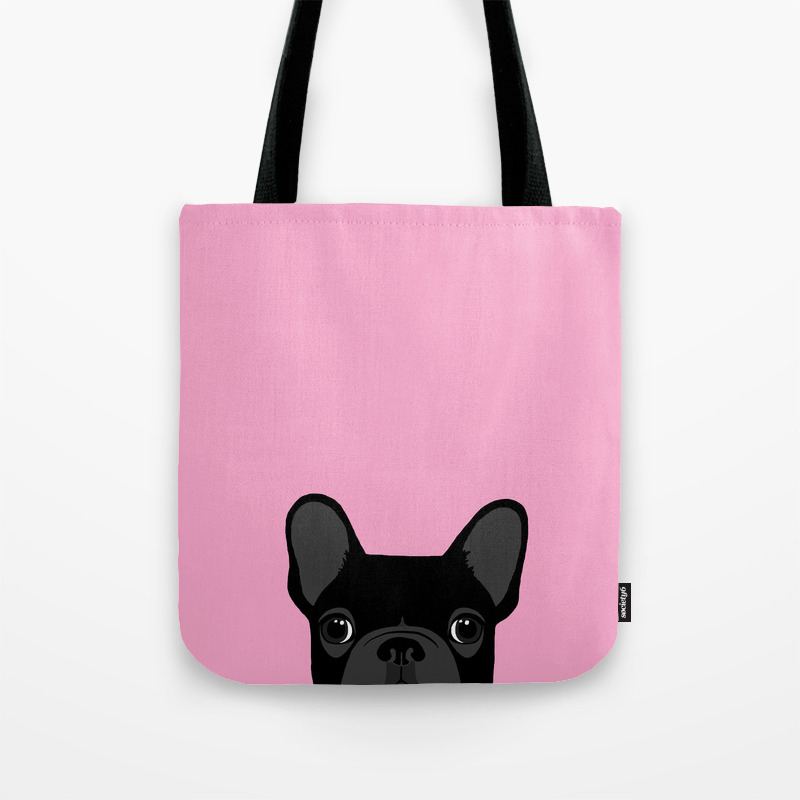 French Bulldog Art Tote in Several Sizes 