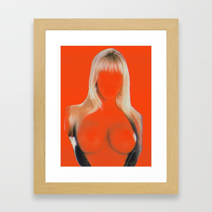 Red Lady Framed Art Print
