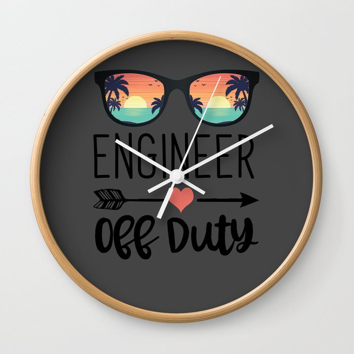 Engineering Gift Sunglass - Engineer Off Duty Wall Clock