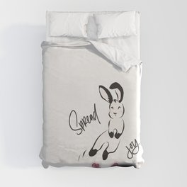 Springing Bunny - Spread Joy Duvet Cover