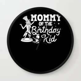 Circus Birthday Party Mom Theme Cake Ringmaster Wall Clock