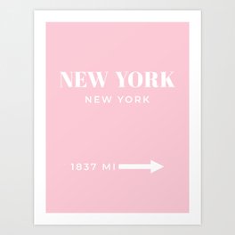 New York Photo Art, New York Wall Art, New York City, Pink, Poster, Fashion Art, New York Poster  Art Print
