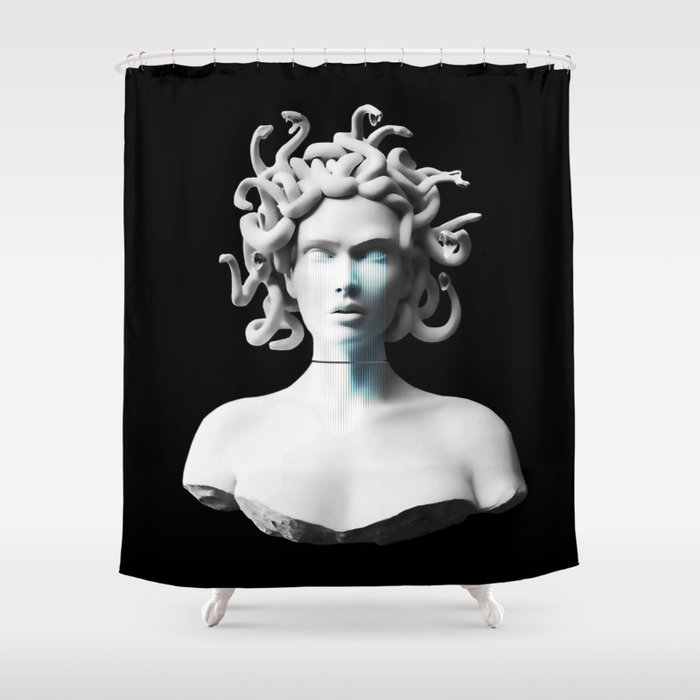 Deconstructed Medusa Shower Curtain