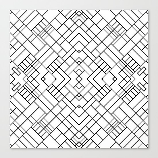 PS Grid 45 Canvas Print