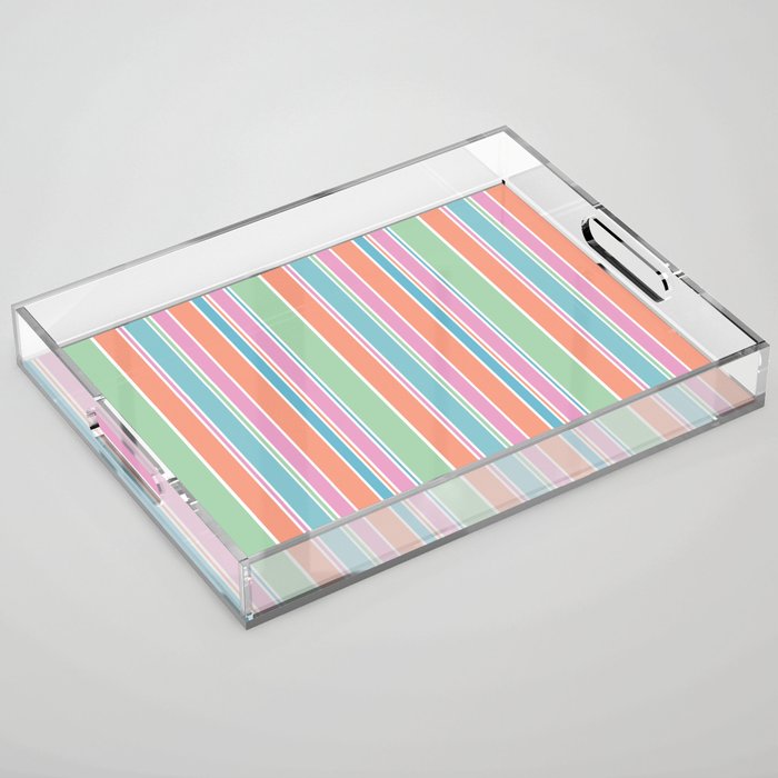 Candy Stripes Acrylic Tray