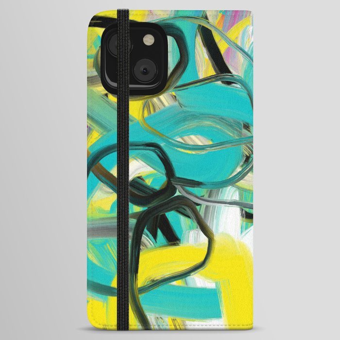 Abstract expressionist Art. Abstract Painting 26. iPhone Wallet Case
