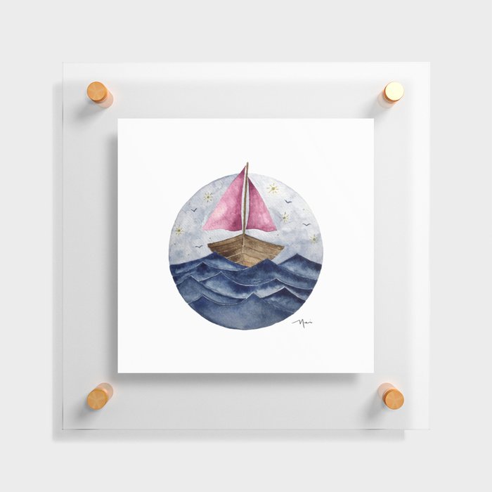 Rough Seas Floating Acrylic Print
