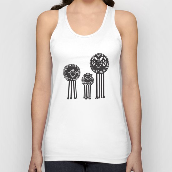 Long-Legged Sheep Unisex Tank Top