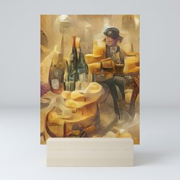 Wine and Cheese Mini Art Print