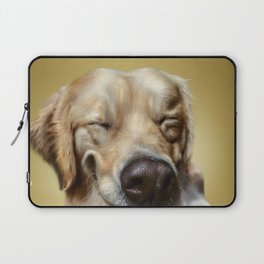 Smiling Golden Retriever Dog Laptop Sleeve