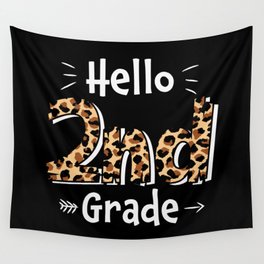 Hello 2nd Grade Back To School Wall Tapestry