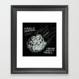 comet Framed Art Print