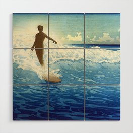 Hawaii, The Surf Rider Painting Charles Bartlett Wood Wall Art