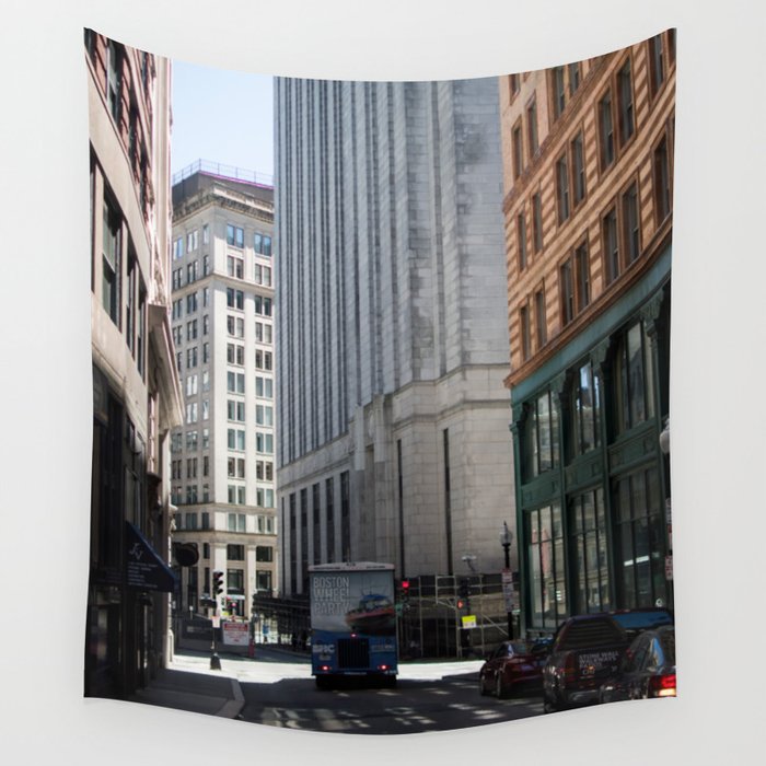 Boston Streets Wall Tapestry