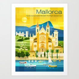 Mallorca Travel Poster Art Print