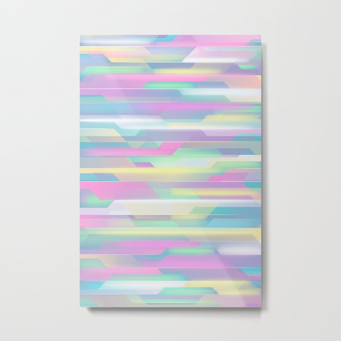 Abstract Colorful Pattern Metal Print