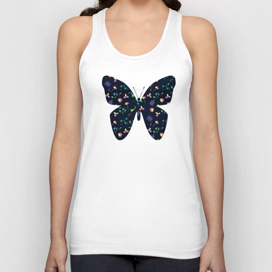 Spring Floral Pattern Unisex Tank Top