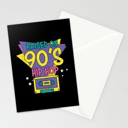 Raised On 90’s Hip Hop Retro Stationery Card