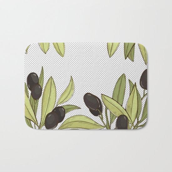Olive Comfort Bath Mat
