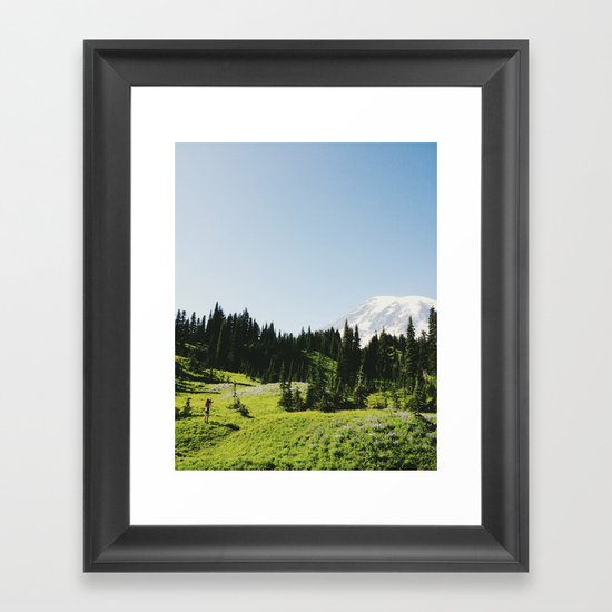 Mt Rainier Shooter Framed Art Print