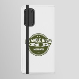 Au Sable River Michigan Kayaking Android Wallet Case