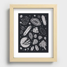 Crystal Collection: Moonstone Recessed Framed Print