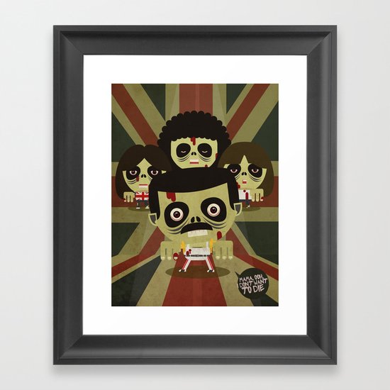 queen zombie 2 Framed Art Print