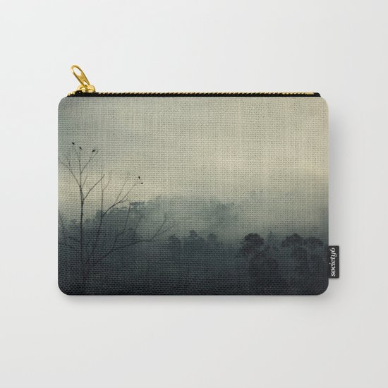 moody fog mountain Carry-All Pouch