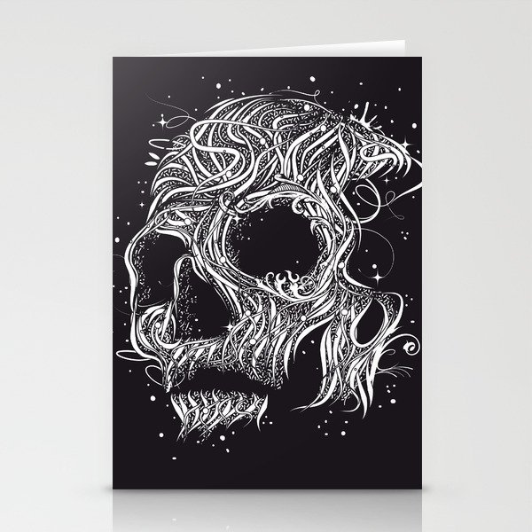 ornamental skull tattoo stationery