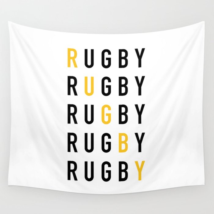 Rugby Diagonal Wall Tapestry