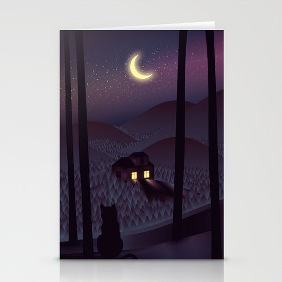 Silent Watcher Stationery Cards