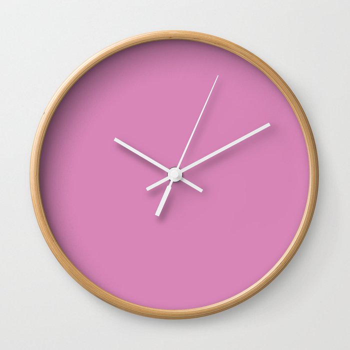 Swirl Candy Pink Wall Clock