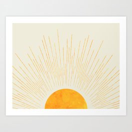 Boho Sunrise  Art Print