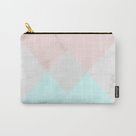 Geometric Marble Carry-All Pouch
