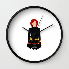 A One Woman Castrophe Wall Clock