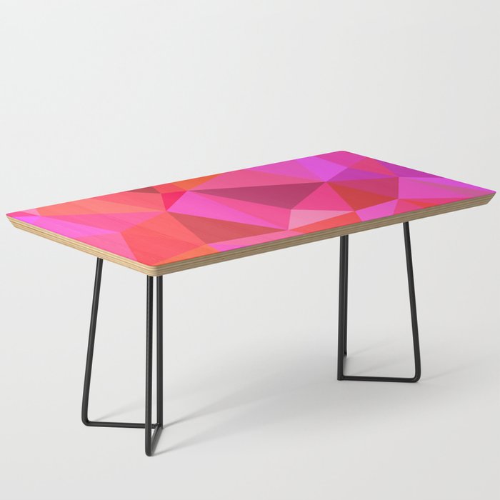 Eome - Colorful Geometric Triangle Art Design Pattern Coffee Table