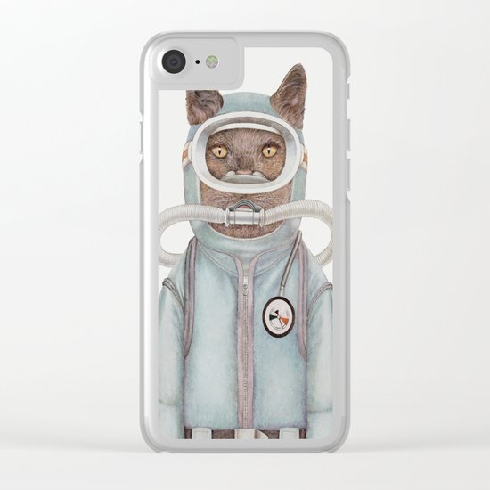 Scuba Cat Clear iPhone Case