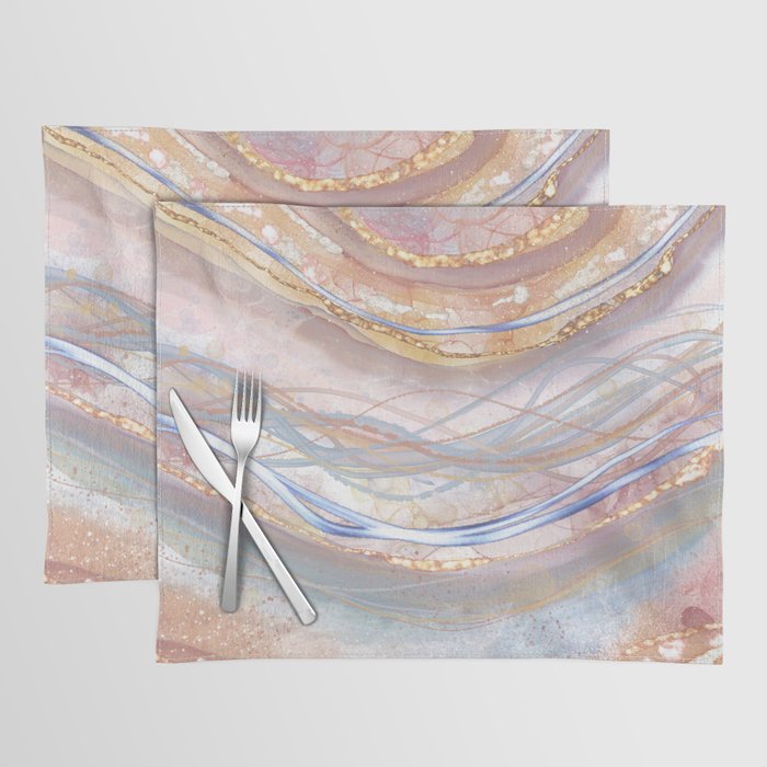 Glittering geode Placemat