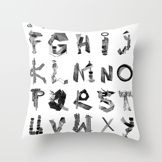 Avalanche ABC Throw Pillow