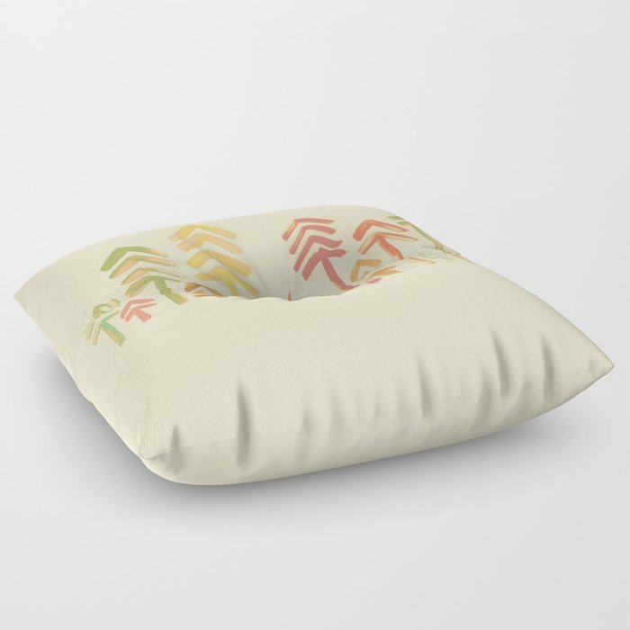 Tepee in the forest Floor Pillow