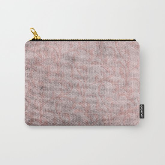 Dirty princess - Elegant Damask pattern with grunge effect Carry-All Pouch