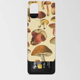 Mushrooms Les bolets colllection Vintage Chart  Android Card Case