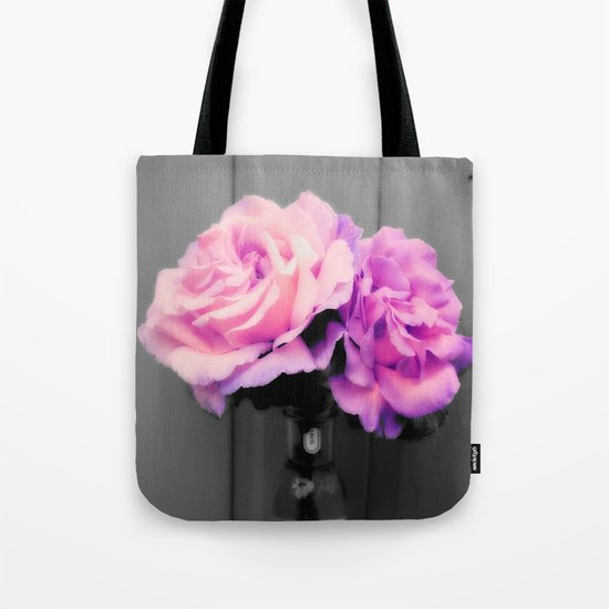 flowERS Pink Purple Pop of Color Tote Bag