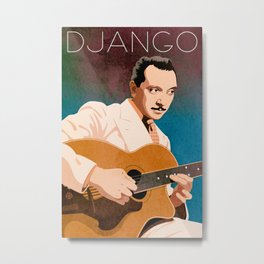 Django Reinhardt – Jazz Manouche Metal Print
