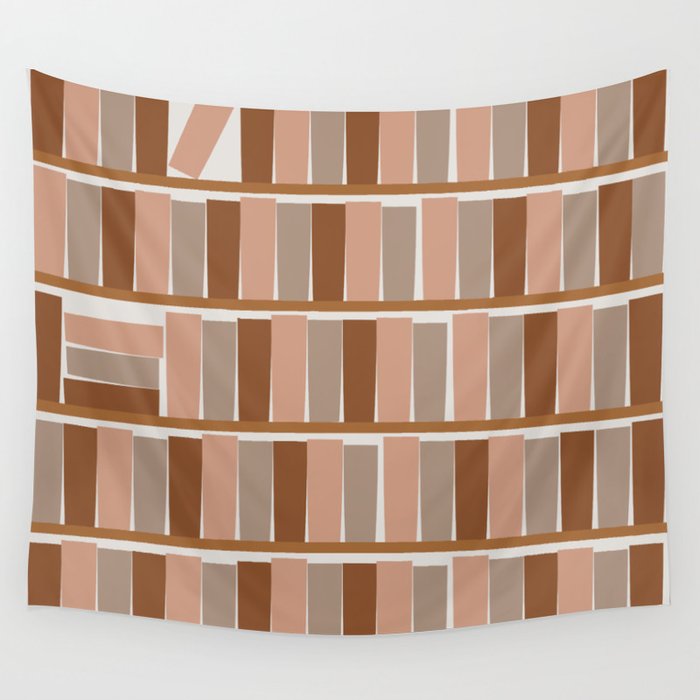 bookshelf (brown tone family) Wall Tapestry