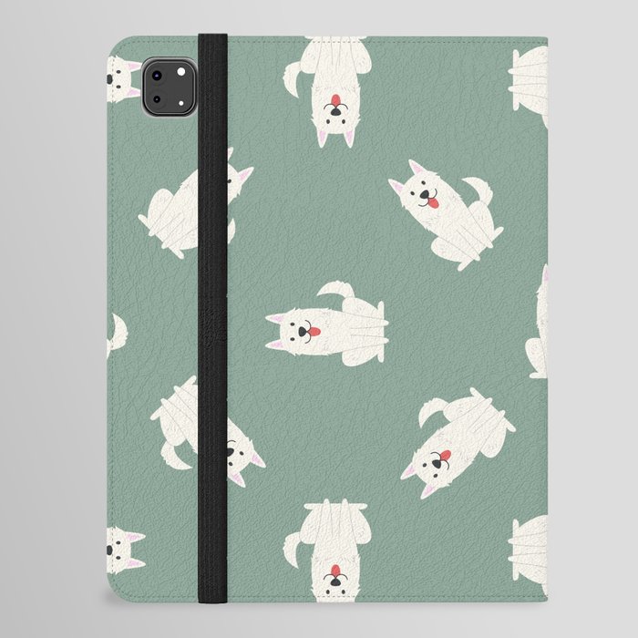 Berger Blanc Dog iPad Folio Case