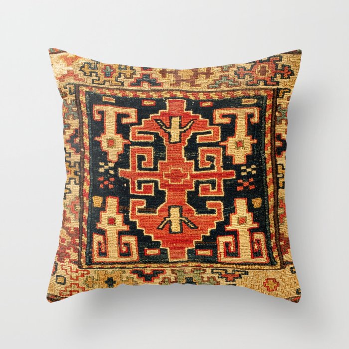 Shahsavan Sumakh Northwest Persian Azerbaijan Bag Print Throw Pillow