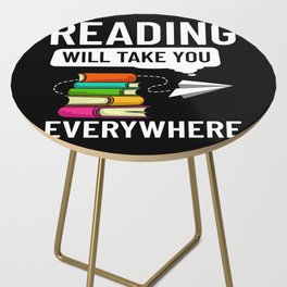 Reader Book Reading Bookworm Librarian Side Table