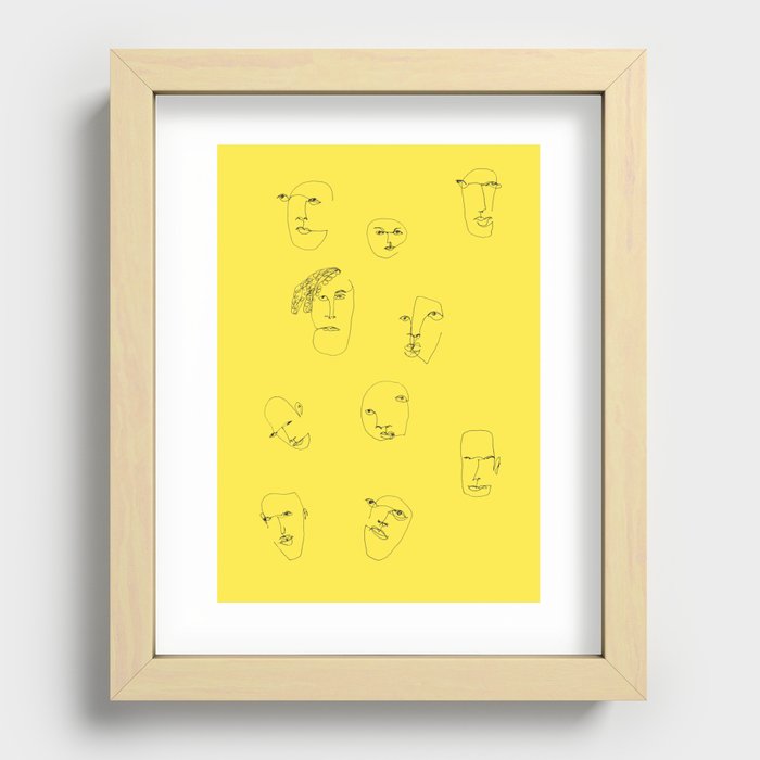 Feeling yellow Recessed Framed Print